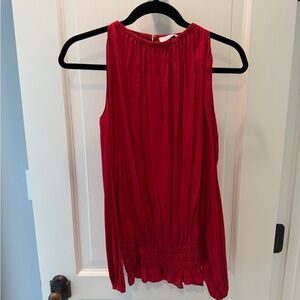 Parker red top with cold shoulder size M